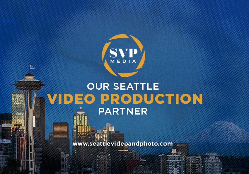 A cover photo showing the Seattle skyline with SVP Media logo.