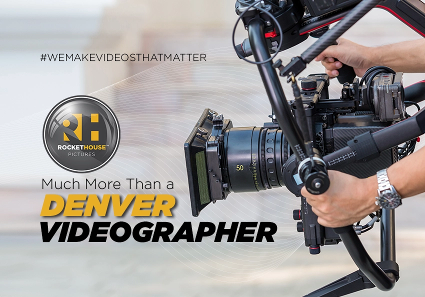 A videographer in Denver using a gimbal