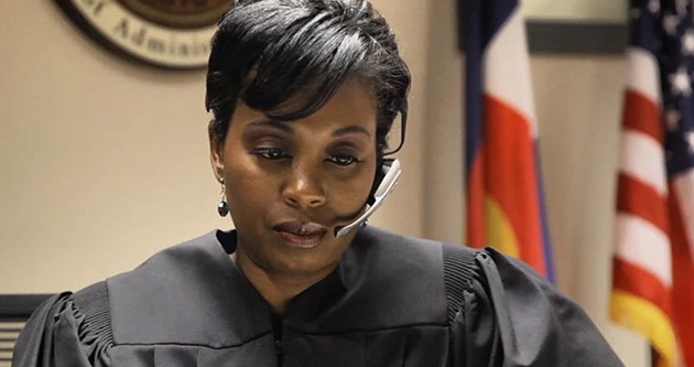 an actor playing a judge in a Government Video